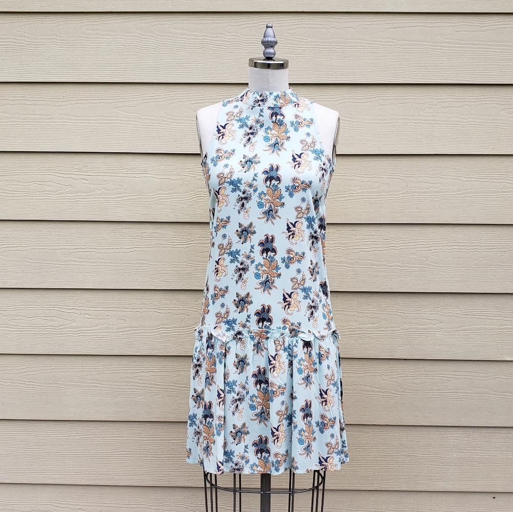 NEW David Buffalo halter floral drop waist Dress